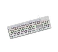 Wsdsgz Clavier mécanique de jeu et ensemble avec éclairage LED dynamique, systèmes de commutation à chaud, interfaces de type C, clavier mécanique remplaçable à chaud