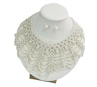 Wsdsgz Collier léger inspiré de l'ethnie avec perles - Longueur réglable pour un style polyvalent et un confort quotidien - Design de perles d'imitation, taille unique, Comme décrit, Comme décrit.