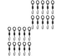 Wsdsgz Émerillons de pêche européens à extrémité ouverte, hameçon en laiton, assemblage rapide pour techniques de pêche, anneaux en eau salée résistants à la corrosion