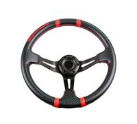 Wsdsgz Global Car Steering 350 mm Deep Dish Structure avec bandes brodées Contrôle renforcé pour les amateurs de dépêcheurs Plusieurs scénarios de direction