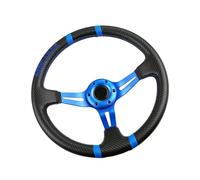 Wsdsgz Global Car Steering 350 mm Deep Dish Structure avec bandes brodées Contrôle renforcé pour les amateurs de dépêcheurs Plusieurs scénarios de direction