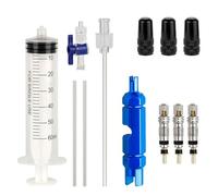 Wsdsgz Kit de réparation de pneus de vélo de route, sans chambre à air, outil d'injection de liquide, huile minérale, facile à utiliser