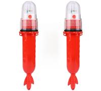 Wsdsgz Leurres LED étanches durables 3 V basse tension balise clignotante pour bateaux de navigation et leurre de poissons basse tension équipement de pêche