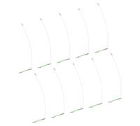 Wsdsgz Lot de 10 manchons d'alimentation en acier inoxydable pour crochet d'équilibrage - Tube lumineux - Connecteur d'équilibre de pêche en eau salée