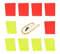 Wsdsgz Lot de 5 cartes de pénalité pour arbitre de football pour entraîneurs, joueurs, amélioration de la pratique du football, cartes rouges et jaunes