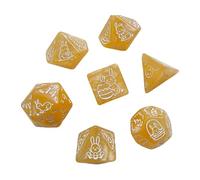 Wsdsgz Lot de 7 cubes en acrylique pour le divertissement de bureau avec différents nombres de dés pour le visage Chiffres numériques éducatifs Différentes formes Design Gaming pour les fêtes