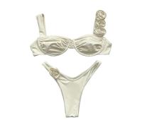 Wsdsgz Maillot de bain deux pièces pour femme - Triangle - Fleur 3D - Bikinis - Maillot de bain 2 pièces - Maillot de bain - Maillot de bain - Maillot de bain - Maillot de bain - Maillot de bain