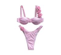 Wsdsgz Maillot de bain deux pièces pour femme - Triangle - Fleur 3D - Bikinis - Maillot de bain 2 pièces - Maillot de bain - Maillot de bain - Maillot de bain - Maillot de bain - Maillot de bain