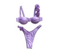 Wsdsgz Maillot de bain deux pièces pour femme - Triangle - Fleur 3D - Bikinis - Maillot de bain 2 pièces - Maillot de bain - Maillot de bain - Maillot de bain - Maillot de bain - Maillot de bain