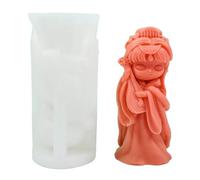 Wsdsgz Moule en silicone 3D en forme de poupée de princesse - Portrait de fille - Moules en silicone époxy faits à la main pour la cuisson au savon et au chocolat