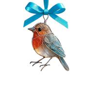 Wsdsgz Ornement en verre de mer en acrylique à suspendre avec nœud pour la maison, le bureau, les fenêtres et les décorations murales, cadeau de fête, ornement à suspendre en acrylique