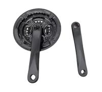 Wsdsgz Pédalier 3 x 8 vitesses pour vélo de montagne en aluminium et acier - Bras de 170 mm - Installation de dents 24/34/42 dents - Pédalier triple pour vélo de piste