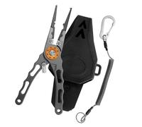 Wsdsgz Pince de pêche avec clip de leurre en alliage d'aluminium pour enlever les hameçons et couper les hameçons en eau douce et salée - Pince ergonomique avec cordon