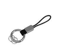 Wsdsgz Porte-clés en cuir synthétique avec dragonne amovible pour homme et femme, Noir , Gold-color