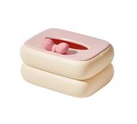 Wsdsgz Porte-mouchoirs moderne en polycarbonate avec motifs créatifs pour bureau, table à manger et espaces de maison Boîte à mouchoirs Dopamine de qualité supérieure