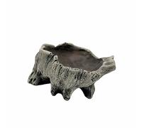 Wsdsgz Pot de fleurs en bois flotté artificiel vintage - Pot de cactus créatif imitation sculpture en résine - Pots de fleurs à grande ouverture