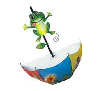 Wsdsgz Pots de fleurs suspendus d'extérieur en fer avec motif animal de parapluie pour jardin, porche, balustrade, balcon, pot mural en fer avec ornements d'animaux