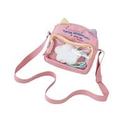 Wsdsgz Sac à bandoulière moderne transparent pour adolescents - Spacieux et résistant à l'eau - Léger - Avec sangle réglable - Motif dessin animé, a, One Size