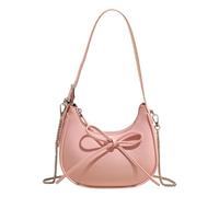 Wsdsgz Sac à bandoulière pour femme en cuir synthétique avec nœuds, sac à main sous les bras, sac à main tendance pour tous les jours, sac à main simple sous les bras, joli nœud à bandoulière, b, One