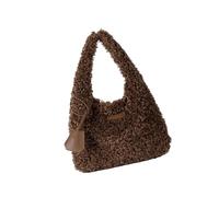 Wsdsgz Sac à main pratique en peluche avec poignée supérieure - Grande capacité - Design ergonomique - Sac de courses tendance pour le bureau et le travail, kaki, One Size