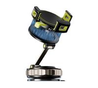 Wsdsgz Support de téléphone de voiture avec ventouses haute résistance et rotation à 360° en aluminium pour des angles de vue sécurisés, support de téléphone de voiture en alliage d'aluminium ABS