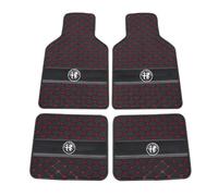 WSDUILA 4 pièces Tapis De Sol Voiture pour Alfa Romeo Junior Electrique 2024-2025, Tapis Anti-dérapant Tout Temps Imperméable, Accessoires Auto,Red
