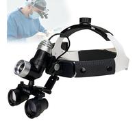 Wsexyy Loupes Chirurgicales Dentaires, Loupes Binoculaires Chirurgicales 2,5X/3,5X avec Lampe Frontale LED 7 W, Haute Luminosité, Conception Ergonomique, pour Les Examens Médicaux Et La Chirurgie