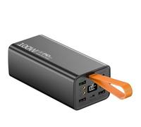 WSGDSG Batterie Externe 100 W à Charge Rapide 60 000 MAh, Chargeur Portable pour Ordinateur Portable avec écran, 2 Entrées Et 5 Sorties, Batterie Externe Haute Capacité avec éclairage(Color:Noir)