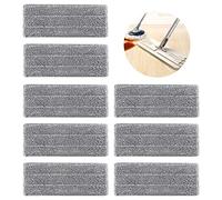 WSGFPO Vadrouille Remplacement Housse 8 Pièces Chiffon De Rechange Pour Vadrouille Vadrouille Plate Velcro Tampons De Vadrouille Lavables Convient À La Plupart Des Types De Sols Lavable En Machine