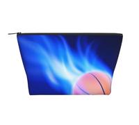WSHFFILO Blue Fire Sac de rangement quotidien Motif ballon de basket-ball, Noir , Taille unique