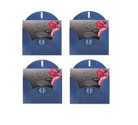 WSHFFILO Carte de vœux avec enveloppe et inscription « Spa Stone and Rose Flowers »