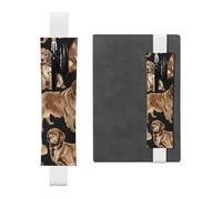 WSHFFILO Golden Retrievers Trousse à crayons en cuir imprimé, blanc, Taille unique, Pochette à monnaie