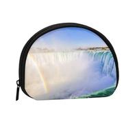 WSHFFILO Niagara Falls Sac de rangement pour pièces de monnaie Motif coquillage, Noir , Taille unique