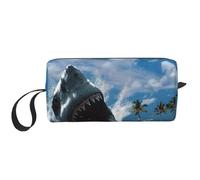 WSHFFILO Ocean Shark Trousse à maquillage Motif requin