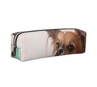 WSHFFILO Papillon in The Box Trousse à crayons en cuir imprimé, Argenté., Taille unique, Pochette à monnaie