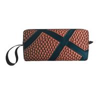 WSHFFILO Petit sac de maquillage imprimé sport basket-ball