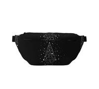 WSHFFILO Pizza Constellation Sac à bandoulière imprimé Sac de poitrine décontracté