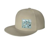 WSHFFILO Raining Cats & Dogs Casquette de baseball imprimée Casquette de sport Chapeau de soleil