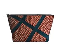 WSHFFILO Sac de rangement quotidien imprimé basket-ball sport sac de maquillage trousse de toilette sac cosmétique, Noir , Taille unique