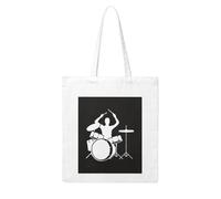 WSHFFILO Sac fourre-tout en toile imprimée batteur