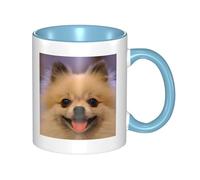 WSHFFILO Tasse à café en céramique avec imprimé « Happy Short Haired Pomeranian »