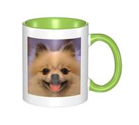 WSHFFILO Tasse à café en céramique avec imprimé « Happy Short Haired Pomeranian »