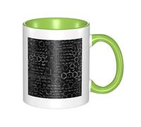 WSHFFILO Tasse à café en céramique imprimée de la science abstraite, chimie