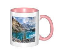 WSHFFILO Tasse à café en céramique imprimée Rocky Mountains