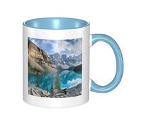 WSHFFILO Tasse à café en céramique imprimée Rocky Mountains