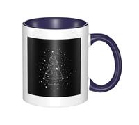 WSHFFILO Tasse en céramique imprimée Constellation Pizza