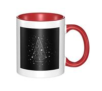 WSHFFILO Tasse en céramique imprimée Constellation Pizza