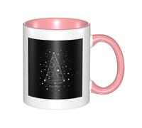 WSHFFILO Tasse en céramique imprimée Constellation Pizza