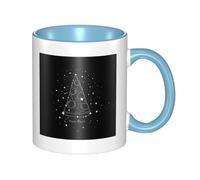 WSHFFILO Tasse en céramique imprimée Constellation Pizza