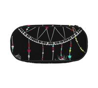 WSHFFILO Trousse à crayons avec motif attrape-rêves sombres, Noir , Taille unique, Pochette à monnaie